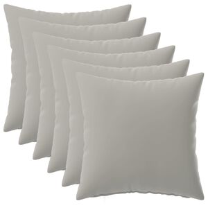 vidaXL Housse de coussin 6 pc HEERLEN Gris 30 x 30 cm Polyester