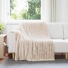 vidaXL Couvertures &agrave; jeter 6 pcs Beige 200 x 150 cm Toison