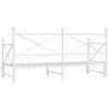 vidaXL Lit de jour avec lit gigogne sans matelas blanc 80x200 cm acier