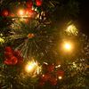 vidaXL Arbre de No&euml;l artificiel pr&eacute;-&eacute;clair&eacute; d'all&eacute;e 2 pcs 76 cm PVC