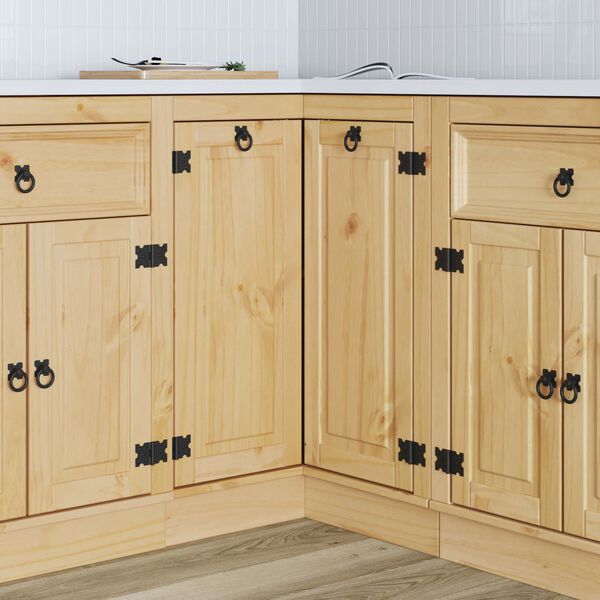 vidaXL Armoire avec &eacute;tag&egrave;re SKI Brun Miel 60 x 32 x 40 cm Pin massif