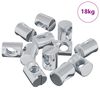 vidaXL &Eacute;crou de baril 3462 pcs Argent&eacute; M6 x 13 mm Fer