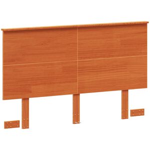vidaXL T&ecirc;te de lit cire marron 120 cm bois massif de pin