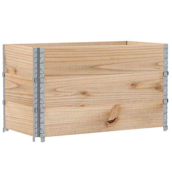 vidaXL Colliers de palette 3 pcs 100x50 cm bois de pin solide