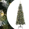 vidaXL Sapin de No&euml;l artificiel Vert 210 cm PVC, plastique et acier
