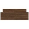 vidaXL Cadre de lit sans matelas chêne marron 140x200 cm