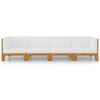 vidaXL Salon de jardin 4 pcs avec coussins Bois d'acacia solide
