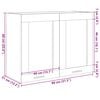 vidaXL Vitrine suspendue "Lyon" Chêne Sonoma 80 x 31 x 60 cm Bois d'ingénierie