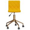 vidaXL Chaises &agrave; manger pivotantes lot de 2 jaune moutarde velours