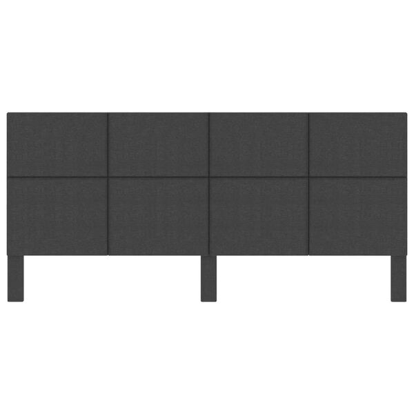vidaXL T&ecirc;te de lit Gris fonc&eacute; Tissu 200x200 cm
