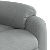vidaXL Fauteuil inclinable de massage électrique Gris clair Tissu