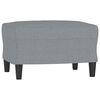 vidaXL Ensemble de canap&eacute;s 4 pcs coussins gris clair tissu