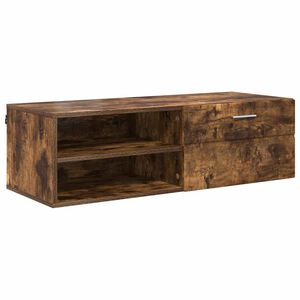 vidaXL Cabinet en Bois Chêne fumé 100,5 x 39 x 30 cm Bois d'ingénierie