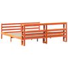 vidaXL Cadre de lit sans matelas cire marron 180x200cm bois pin massif