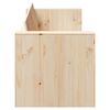 vidaXL Canap&eacute; de jardin Naturel 185,5 x 60 x 62 cm Bois de pin massif