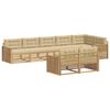 vidaXL Ensemble de canap&eacute;s d'ext&eacute;rieur 8 pc Blanc et Beige Polyester