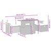 vidaXL Salon de jardin avec coussins 6 pcs beige r&eacute;sine tress&eacute;e