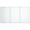 vidaXL Tableau blanc magn&eacute;tique pliable 120x100x1,7 cm aluminium