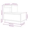 vidaXL Tables de chevet 2 pcs Noir 60x34x51 cm Bois de pin solide