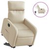 vidaXL Fauteuil inclinable &eacute;lectrique cr&egrave;me tissu