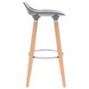 vidaXL Chaises de bar lot de 2 gris