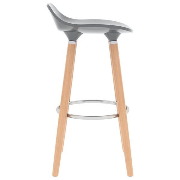 vidaXL Chaises de bar lot de 2 gris