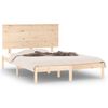 vidaXL Cadre de lit sans matelas 120x190 cm bois massif