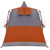 vidaXL Tente tipi avec toit Gris et orange 720 x 465 x 295 cm
