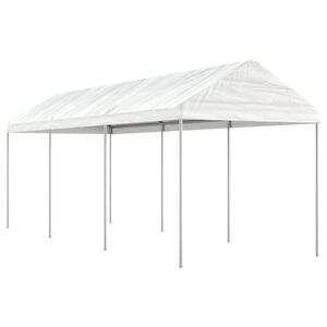 vidaXL Belv&eacute;d&egrave;re avec toit blanc 6,69x2,28x2,69 m poly&eacute;thyl&egrave;ne