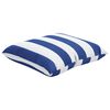 vidaXL Coussins d&eacute;coratifs lot de 4 Rayures bleues et blanches 50x50cm
