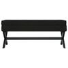 vidaXL Tabouret de rangement Noir 110x45x49 cm Velours