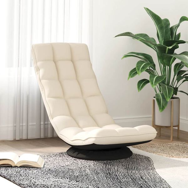 vidaXL Chaise de sol pivotante en lin 70x51x79 cm