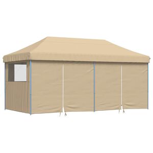 vidaXL Tente de r&eacute;ception pliable escamotable avec 4 parois lat&eacute;rales
