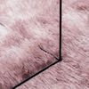vidaXL Tapis Shaggy à poils longs NAVARRA rose poudré 200x290 cm