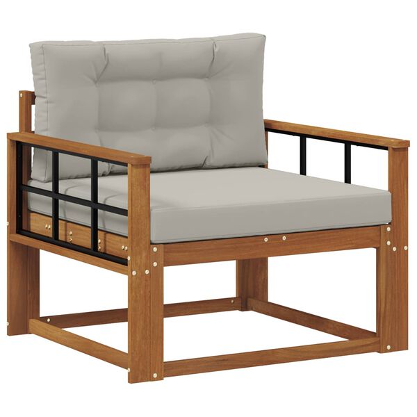 vidaXL Sofa de milieu ext&eacute;rieur Bois d'Acacia Massif Naturel