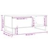 vidaXL Table basse Ch&ecirc;ne fum&eacute; 90x50x36,5 cm Bois d'ing&eacute;nierie