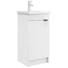 vidaXL Meuble de salle de bain avec &eacute;vier Blanc 42 x 40 x 84,5 cm