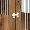 vidaXL Meuble de cage chiens vieux bois 55x75x65 cm bois d'ing&eacute;nierie