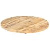 vidaXL Dessus de table Bois de manguier solide Rond 25-27 mm 80 cm