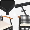 vidaXL Ensemble de salle &agrave; manger pour jardin 7 pcs Noir polyrotin