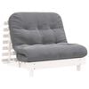 vidaXL Canap&eacute;-lit futon avec matelas 100x206x11 cm bois massif de pin
