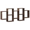 vidaXL Étagère murale chêne marron 159x18x65 cm bois d'ingénierie