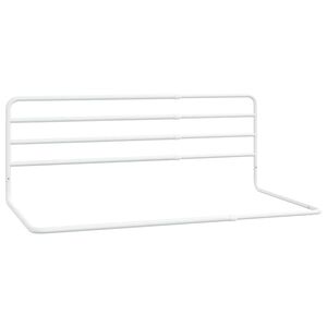 vidaXL Barri&egrave;re de s&eacute;curit&eacute; de lit d'enfant Blanc (76-137)x55 cm Fer