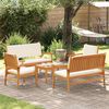 vidaXL Ensemble de canap&eacute; de jardin 5 pcs Marron Bois d'Acacia Massif