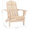 vidaXL Chaise de jardin Adirondack avec repose-pied et table Sapin