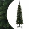 vidaXL Sapin de No&euml;l artificiel &eacute;troit avec boules 120 cm 150 LED