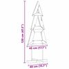 vidaXL Sapin de No&euml;l avec support Marron 120 cm Bois de teck solide