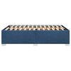 vidaXL Cadre de lit sans matelas bleu 120x190 cm tissu