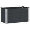 vidaXL Jardini&egrave;re sur&eacute;lev&eacute;e Noir 100 x 50 x 54 cm WPC et Aluminium