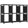 vidaXL &Eacute;tag&egrave;re d'affichage 6 cubes Noir 103x30x72,5 cm Tissu